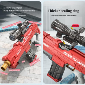 تفنگ اسباب بازی آب پاش شارژی دوربین دار Electric Water Gun_اسباب بازی